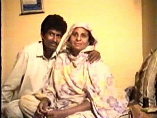 Pakistani Amateur Paar hausgemachte Weinlese