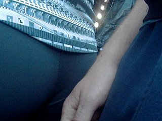 Touch nice ass in the bus