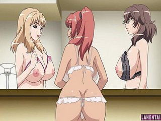 Üç büyük titted hentai bebekler