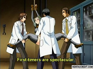 Atado de chicas hentai follada