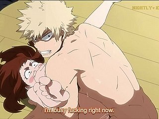 Bakugo fodido Uraraka da Academia