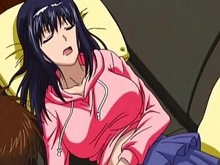 La ragazza di anime carina che mostra sottovaluta la sua minuscola gonna