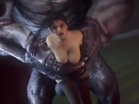 3D Potwory kurwa Kunoichi