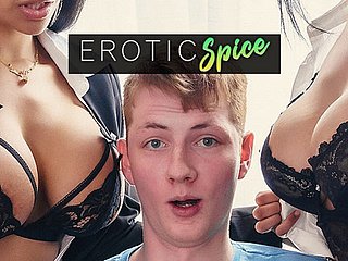 Bodkin Teen Student đã ra lệnh đến văn phòng Hiệu trưởng và được đụ bởi các giáo viên Latina của mình ở Creampie ba người