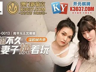 뜨거운 Foursome 섹스! 아시아 커플 스왑! 콘돔 없음, 크림 피 - 아시아 아마추어