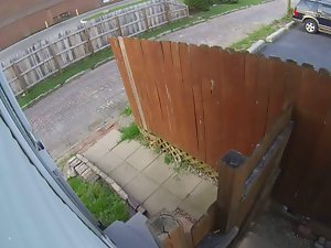 Stranger Pees (Nest Cam choker descendant pissing Columbus, Ohio)