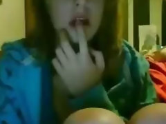 Masturbating teen reside in the sky webcam