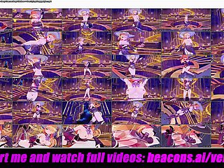 Genshin Full force - Fischl - Seksowne ubrania Xray + seks leżący na pieska (3D HENTAI)