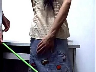 Canning Spanking Of Chinese Unladylike