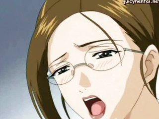 giáo viên Anime nhận anally fucked