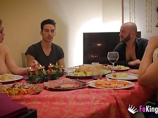عشاء عيد الميلاد الأسرة فيزا تطور