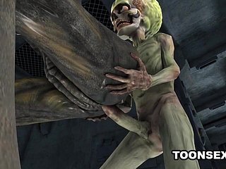 Sıcak 3D Outsider Indulge bir Marslı tarafından Gets Fucked