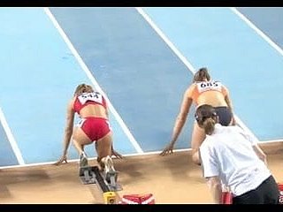 강력하고 대표하는 Sportwoman