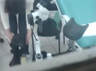 実際の婦人科試験の挿入UID Merina検鏡子宮頸