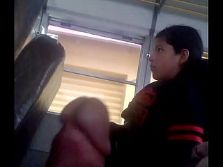 Nena viendo mi verga en crammer
