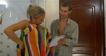 Hot mom n149russian blonde excited mature milf and young man