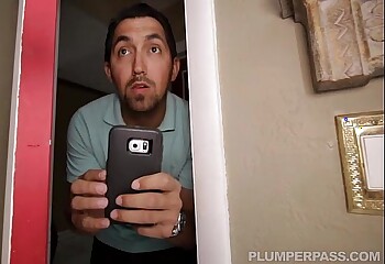 Sexy Exotic BBW Charlene Ward Catches and Fucks Peeping Tom