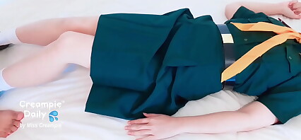 คลิปใหม่ เนตรนารีขี้เงี่ยน ตั้งกล้องถ่ายเย็ดกับเพื่อนตัวเองตอนพักเที่ยงในหอหญิง สดแตกใน