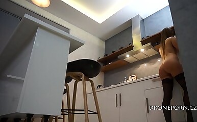 Czech teen cooking - Nudist Eva